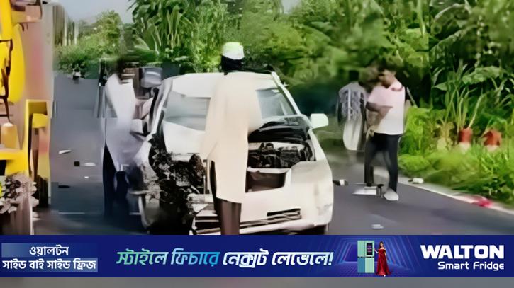 ফরিদপুরে প্রাইভেটকার-মোটরসাইকেল সংঘর্ষে নিহত ২