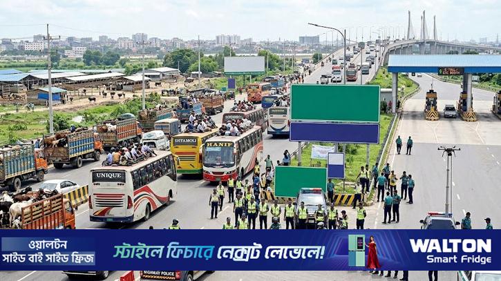 ঈদযাত্রায় স্বস্তি ফেরাতে উদ্যোগী সরকার, ১৫৫ জ্যাম পয়েন্টে হবে কড়া নজরদারি